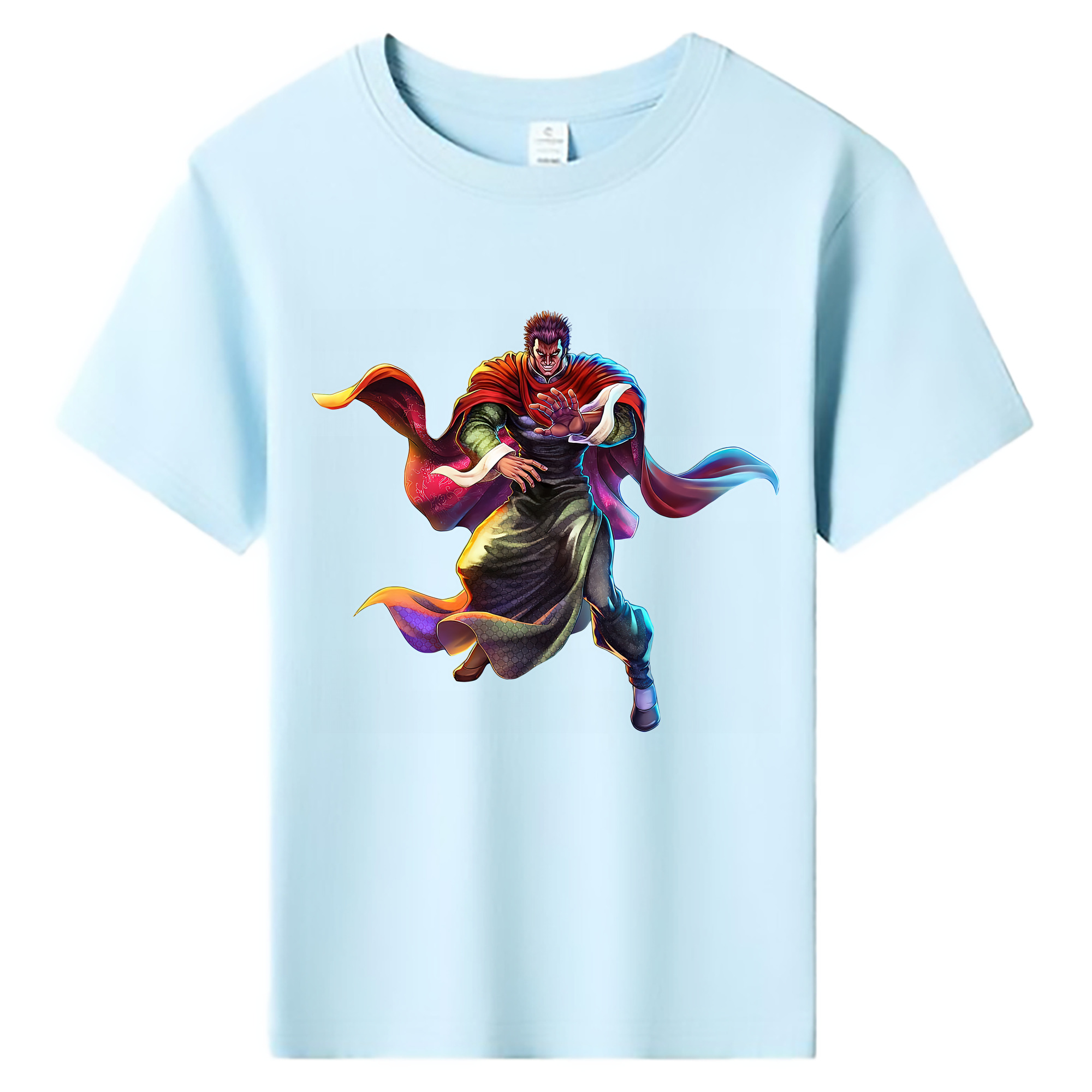 （画像用） 北斗の拳 Fist of the North Star 綿100％キッズTシャツ（フロントプリント）